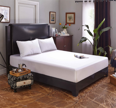Sábana ajustable de satén de algodón 220T-300T para juegos de cama de hotel