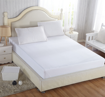 Sábana de cama de poliéster blanca Simple, Sábana bajera para cama de hogar  y Hotel, cubierta de colchón antideslizante envuelta en 360 °, ropa de cama  de 150x200 - AliExpress