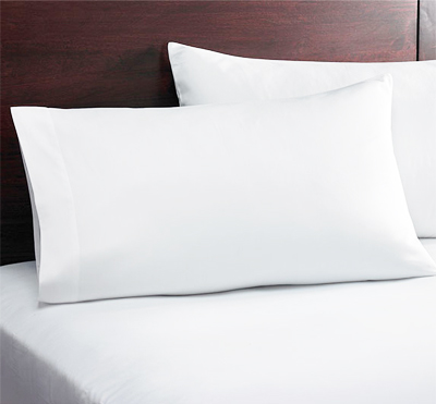 Funda de almohada de ropa de cama de hotel de satén de polialgodón