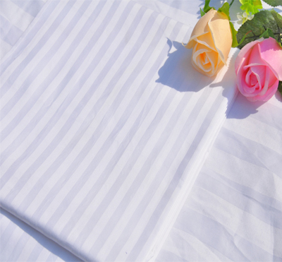 300T 60*40 173*120 100% cotton 1cm/2cm/3cm satin stripe bedsheet fabric